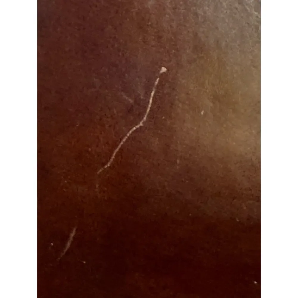 Vintage Brown Leather Folio Desk Organizer Address Book Notes Calendar 7x11 inch